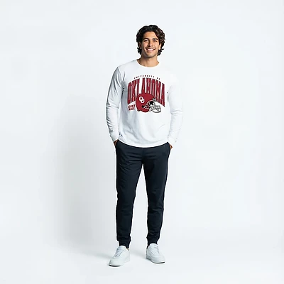 Homefield Men's Oklahoma Sooners Retro Football Helmet Long Sleeve T-shirt