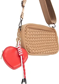 Katydid Baseball Heart Coin Purse