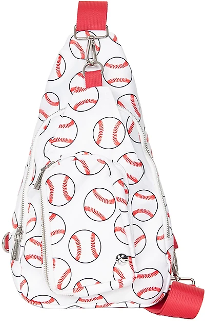 Katydid Baseballs Nylon Sling Bag