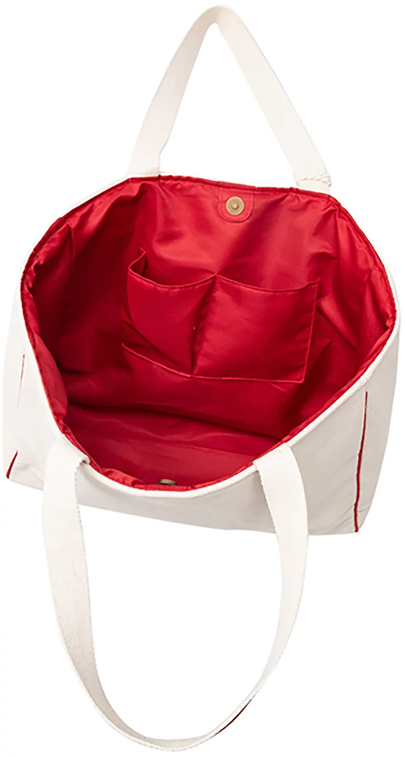 Katydid Baseball Oversized Canvas Tote Bag