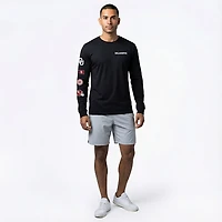 WILDCAT RETRO Men's Oklahoma Sooners School Chest Sleeve 2 Hit Long T-shirt
