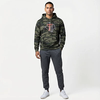 Something Inked Men's Texas Tech University Primary Logo Hoodie