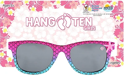 Hang Ten Girls' Multi-Colored Shell Sunglasses