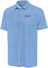 Antigua Men's Texas Rangers Mosaic Short Sleeve Polo Shirt