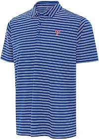 Antigua Men's Texas Rangers Glide Short Sleeve Polo Shirt