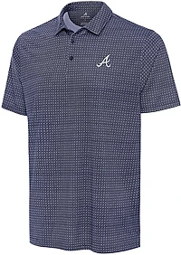 Antigua Men's Atlanta Braves Mosaic Short Sleeve Polo Shirt
