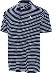 Antigua Men's Atlanta Braves Glide Short Sleeve Polo Shirt