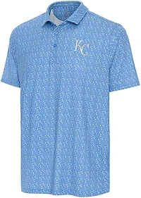 Antigua Men's Kansas City Royals Botanic Short Sleeve Polo Shirt