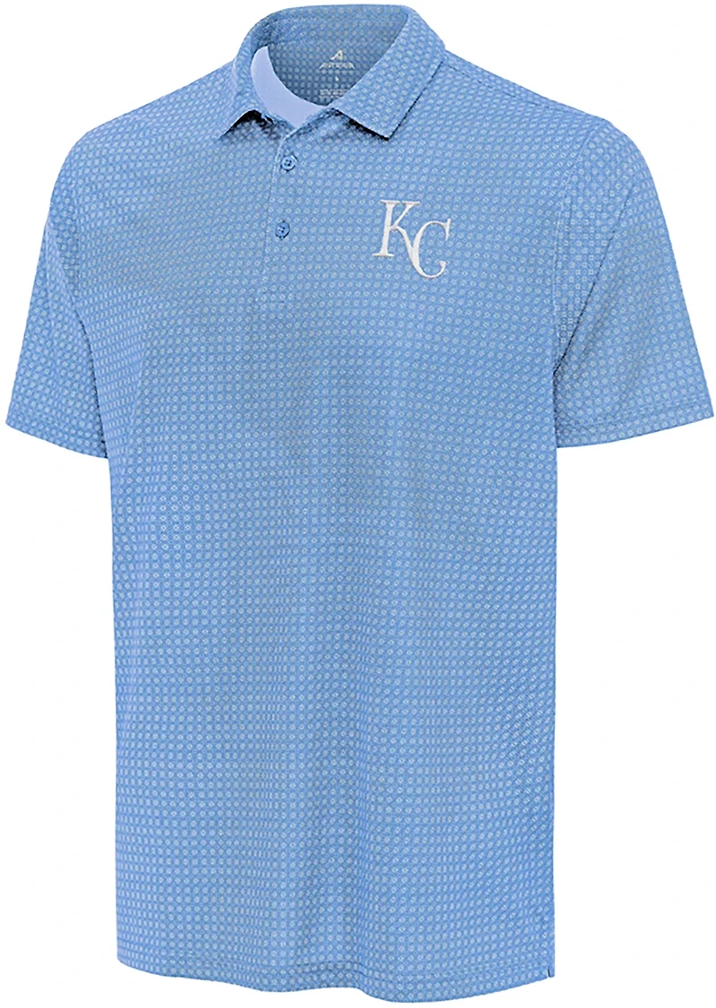 Antigua Men's Kansas City Royals Mosaic Short Sleeve Polo Shirt