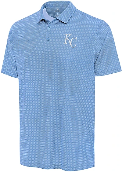 Antigua Men's Kansas City Royals Mosaic Short Sleeve Polo Shirt