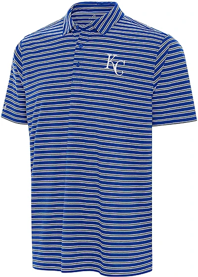 Antigua Men's Kansas City Royals Glide Short Sleeve Polo Shirt