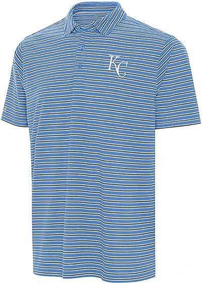 Antigua Men's Kansas City Royals Glide Short Sleeve Polo Shirt
