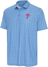 Antigua Men's Philadelphia Phillies Botanic Short Sleeve Polo Shirt