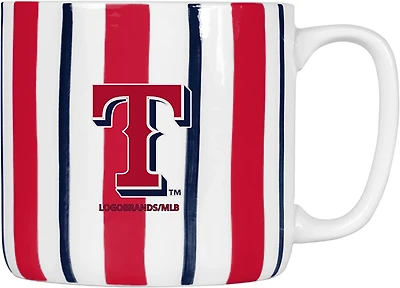 Logo Brands Texas Rangers 16 oz Brushstroke Stripe Mug
