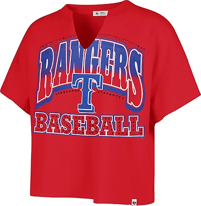 47 Women's Rangers Win Big Oversize Notch Neck T-shirt