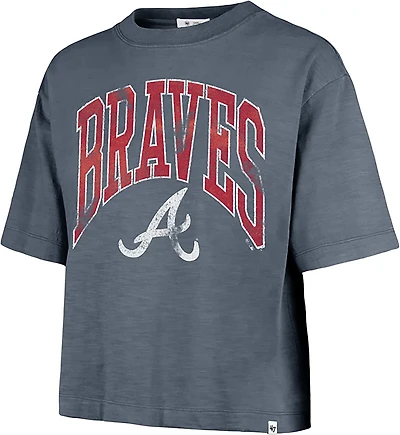 47 Women's Braves Mindi Heavy Slub Crop T-shirt
