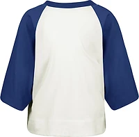 '47 Atlanta Braves Women's Infield Shift Raglan Crop Graphic T-shirt