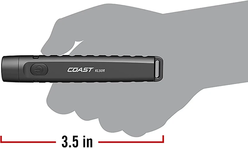Coast KL50R 400 Lumen Rechargeable Flashlight