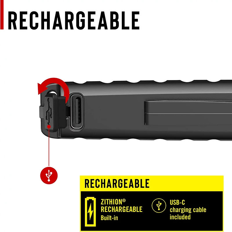 Coast KL50R 400 Lumen Rechargeable Flashlight