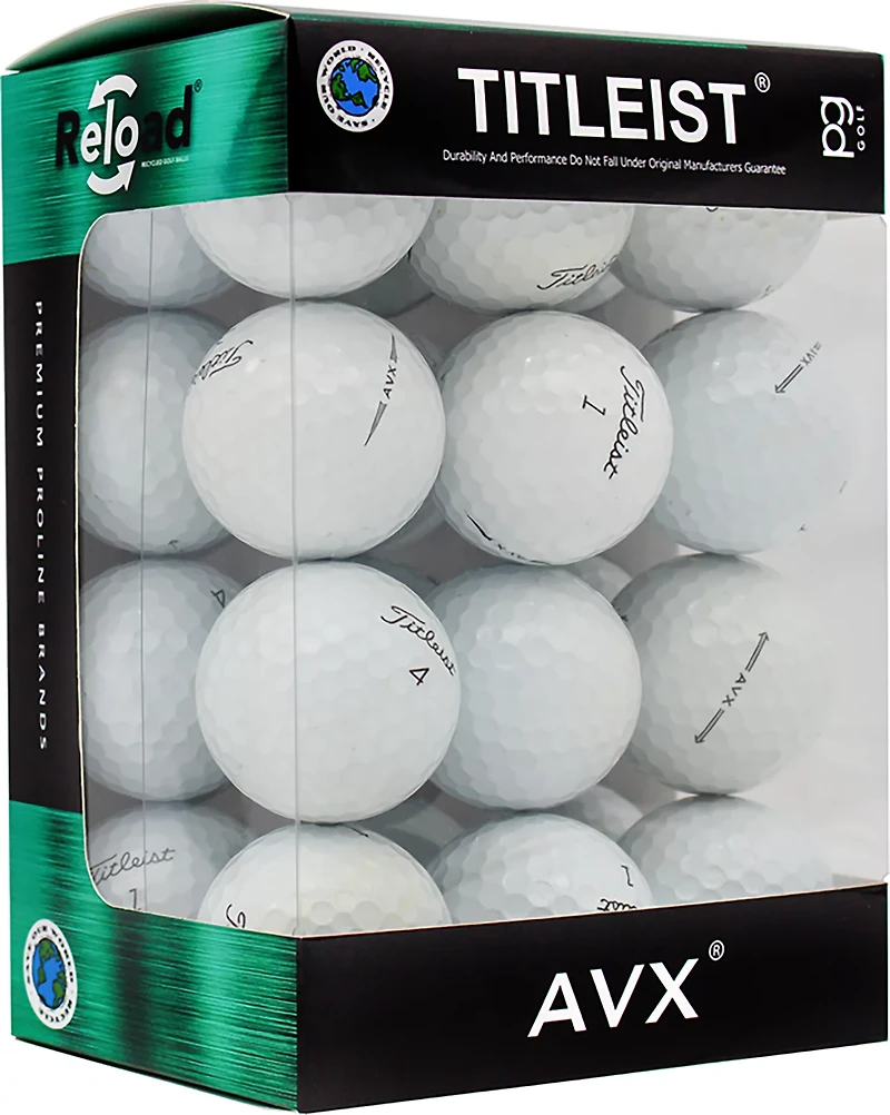 Reload Mid-Grade Recycled Titleist AVX Golf Balls 24-pack