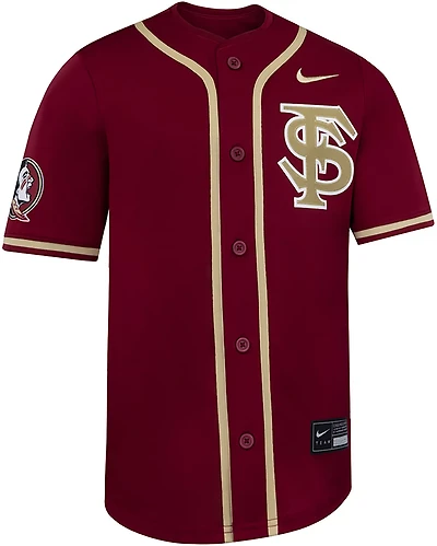 Nike Boys' Florida State University Limited Full Button Baseball Jersey