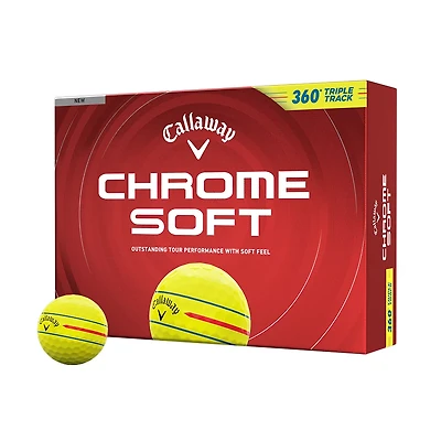 Callaway 2026 Chrome 360 Triple Track Golf Balls 12-Pack