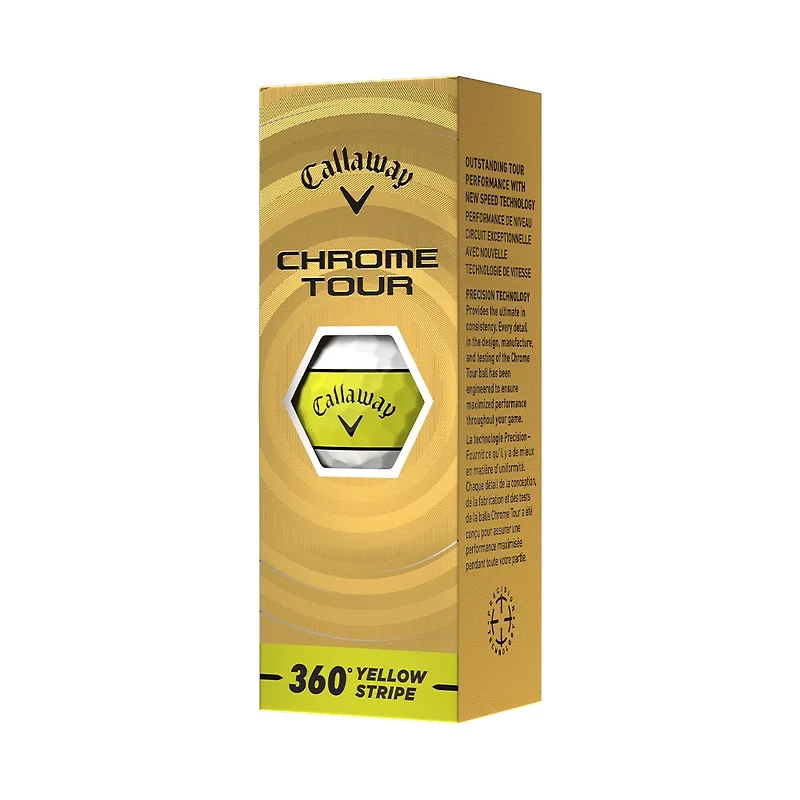 Callaway 2026 Chrome Tour Stripe Golf Balls 12-Pack