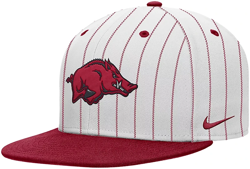 Nike University of Arkansas Pinstripe Mascot Snapback Cap