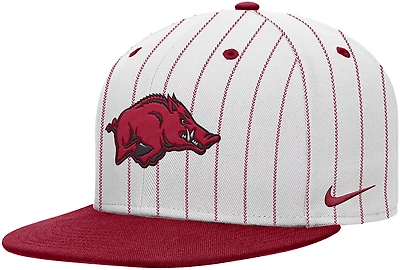 Nike University of Arkansas Pinstripe Mascot Snapback Cap