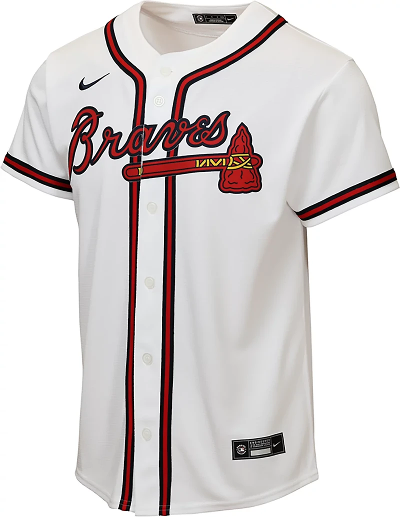 Nike Boys' Atlanta Braves Home Baseline Jersey