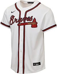 Nike Boys' Atlanta Braves Home Baseline Jersey