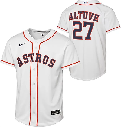 Nike Boys' Houston Astros Jose Altuve #27 Home Baseline Jersey