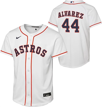 Nike Boys' Houston Astros Yordan Alvarez #44 Home Baseline Jersey