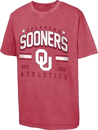Outerstuff Boys’ University of Oklahoma Sure Shot Dye Washed Short-Sleeve T-Shirt