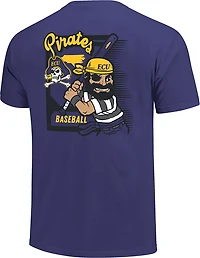 Image One Men's East Carolina University Baseball Card T-Shirt