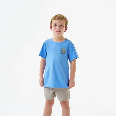 BURLEBO Boys' Mallard Camo Dog Short Sleeve T-shirt