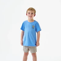 BURLEBO Boys' Mallard Camo Dog Short Sleeve T-shirt