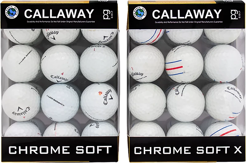 Reload Mid-Grade Recycled Callaway Chrome Soft Tour Golf Balls 24-pack