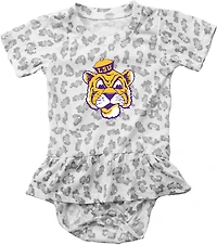 Wes & Willy Infants' Louisiana State University Primary Logo Leopard Ruffle Hopper