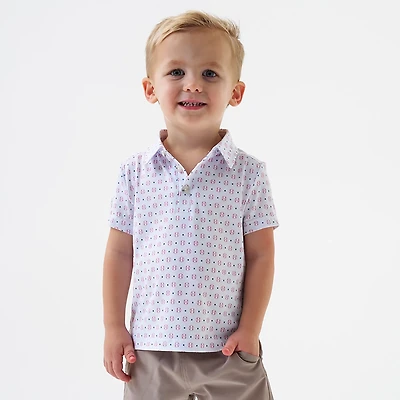 BURLEBO Toddler Boys' Performance Polo