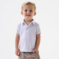 BURLEBO Toddler Boys' Performance Polo