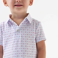 BURLEBO Toddler Boys' Performance Polo