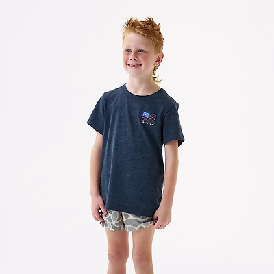 BURLEBO Boys' Fishing USA T-shirt