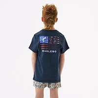 BURLEBO Boys' Fishing USA T-shirt