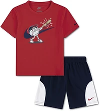 Nike Boys' 4-7 Baseball Graphic T-shirt and Mesh Shorts Set