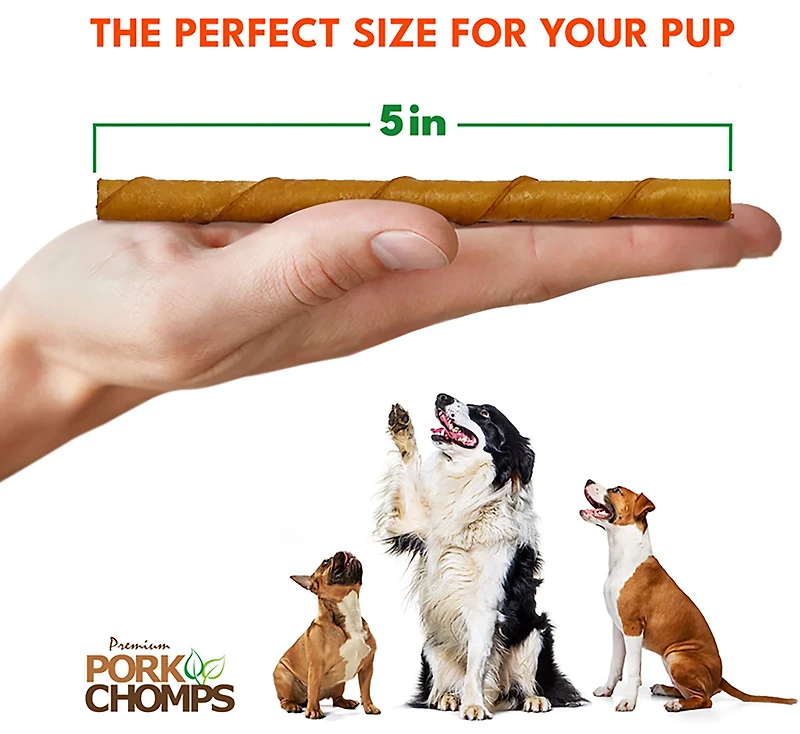 Pork Chomps Roasted Mini Twists 20-count