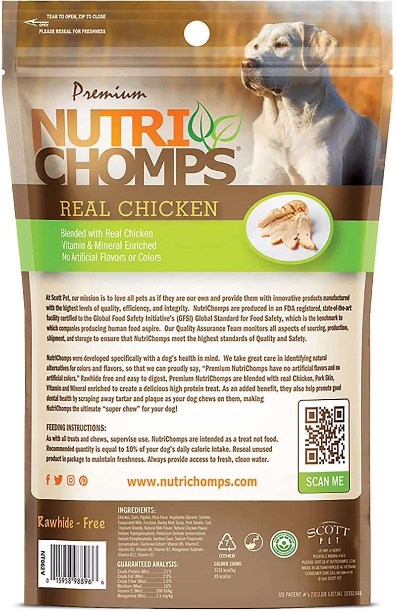 Nutri Chomps Chicken Flavored Mini Twists 10-count