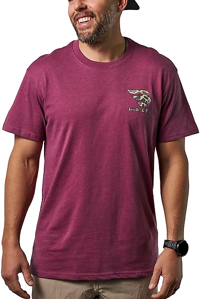 BURLEBO Men's Flying B Classic Deer Camo T-shirt