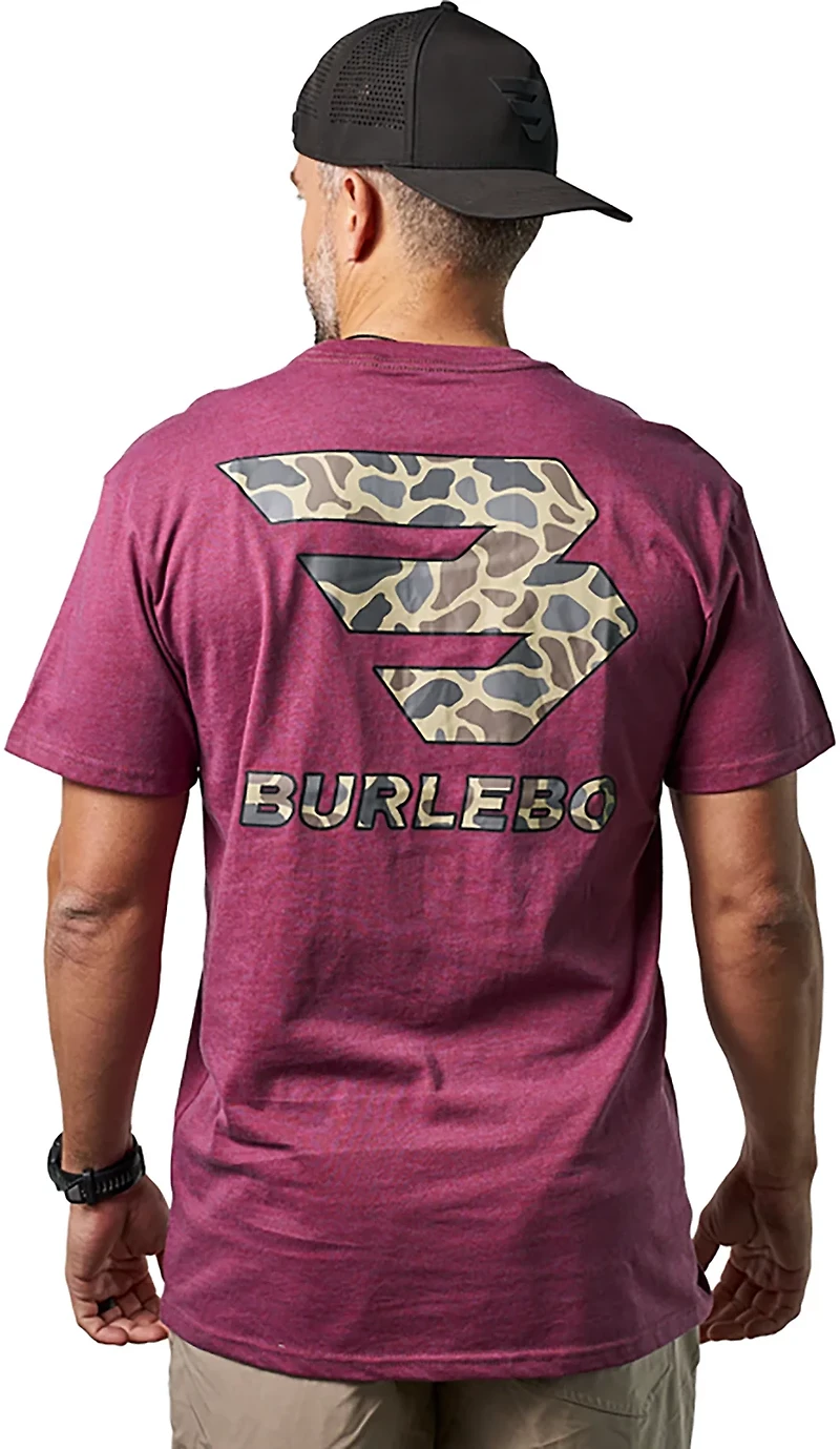 BURLEBO Men's Flying B Classic Deer Camo T-shirt