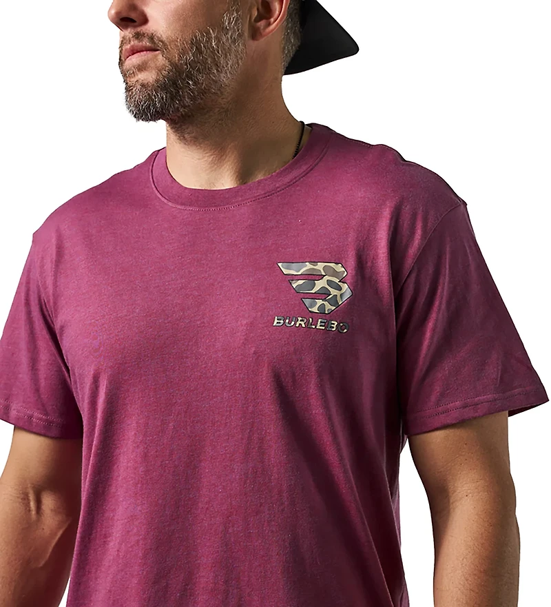 BURLEBO Men's Flying B Classic Deer Camo T-shirt
